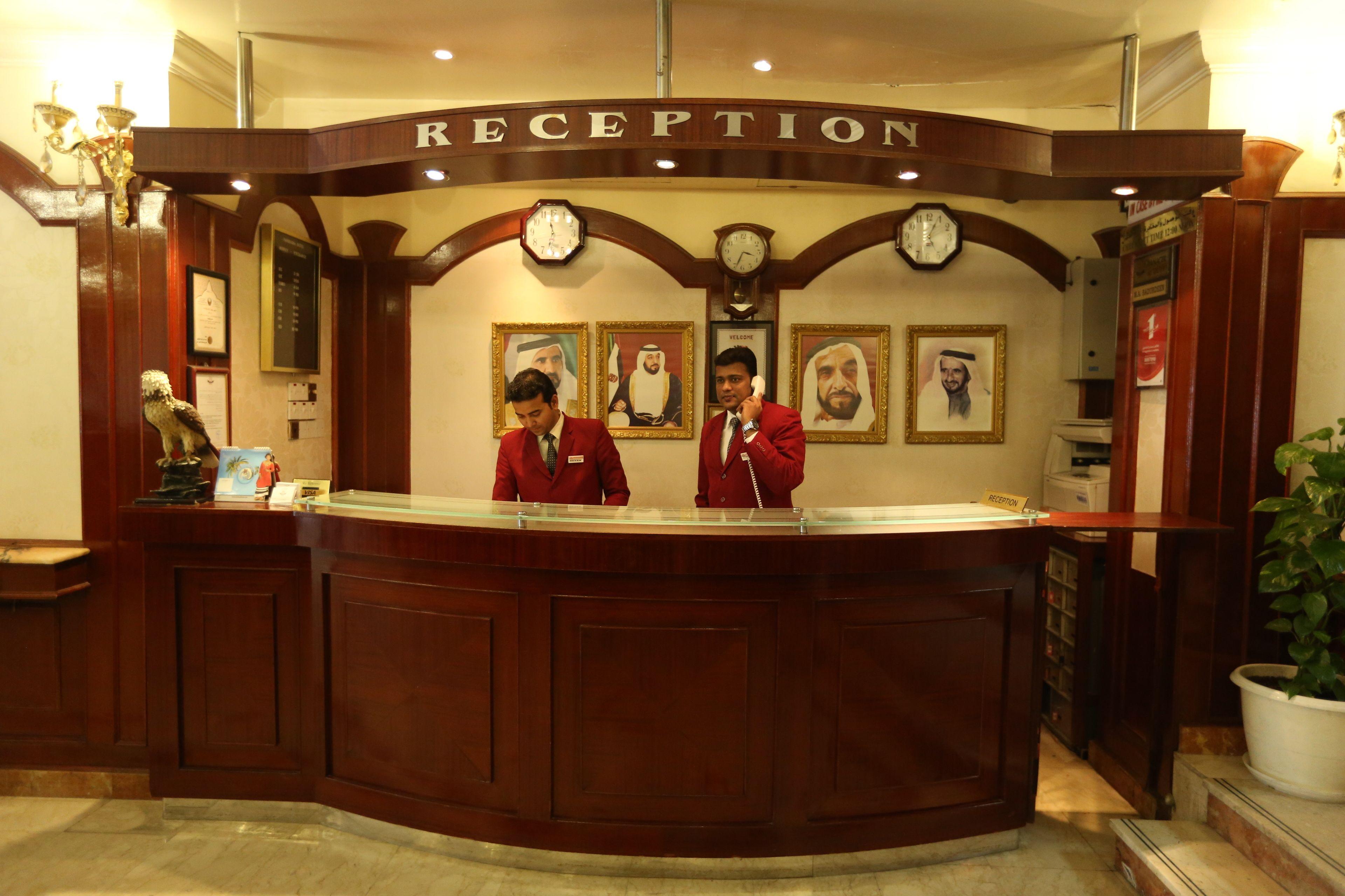 Reception team on duty
