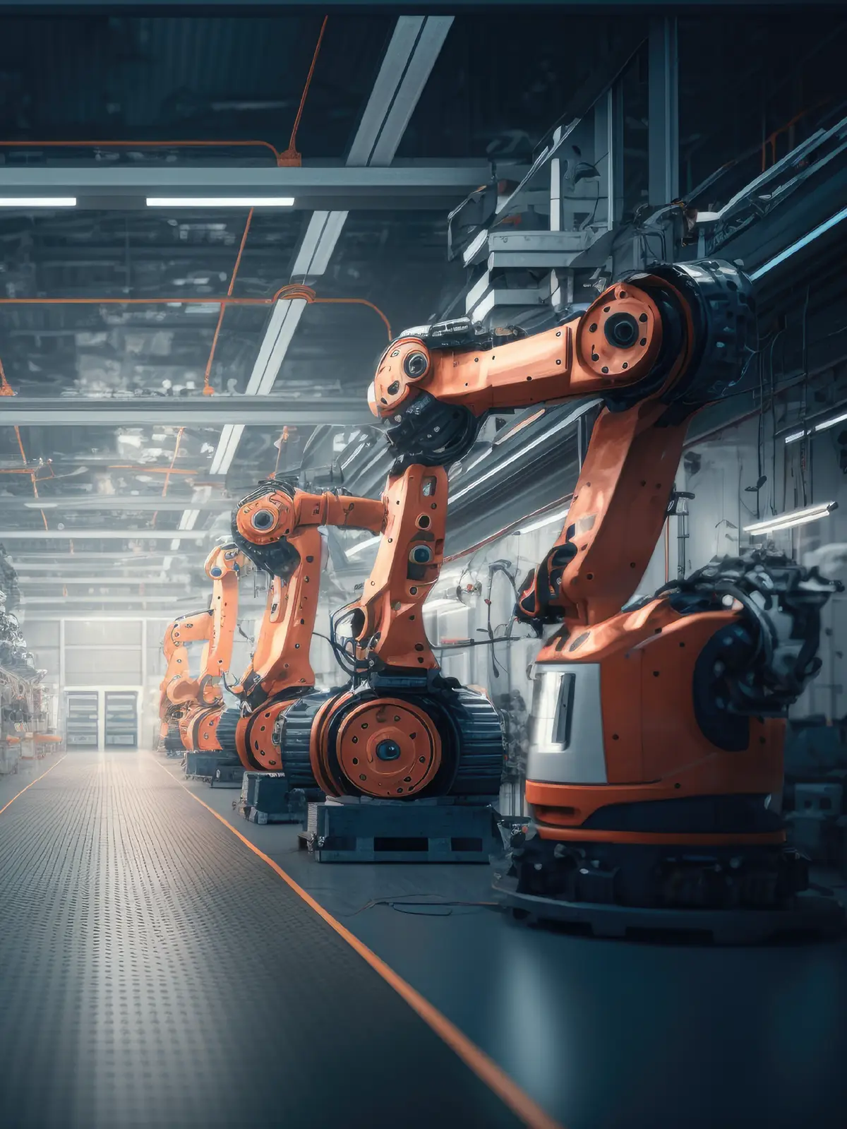 Automated industrial production line