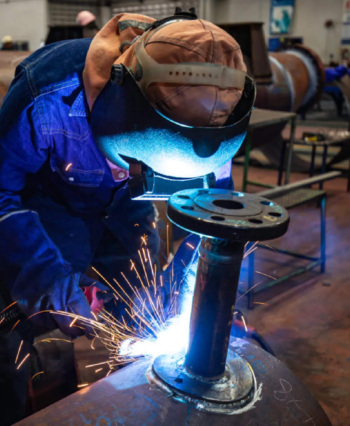 Industrial fabrication and repair workshop