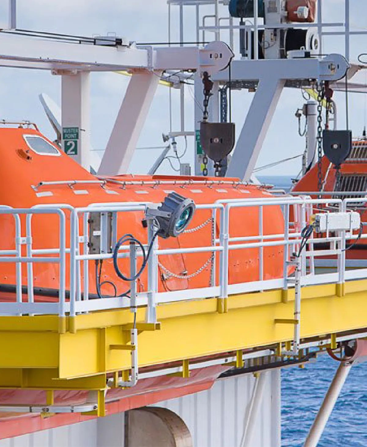 Life boat and life raft servicing